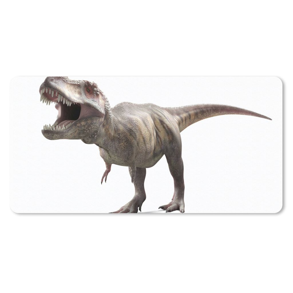 MuchoWow Schreibtischunterlage Dinosaurier - Vorgeschichte - Tyrannosaurus - Kinder - Kids - Kinder 80x40 cm - XXL Mauspad - Gaming Mauspad