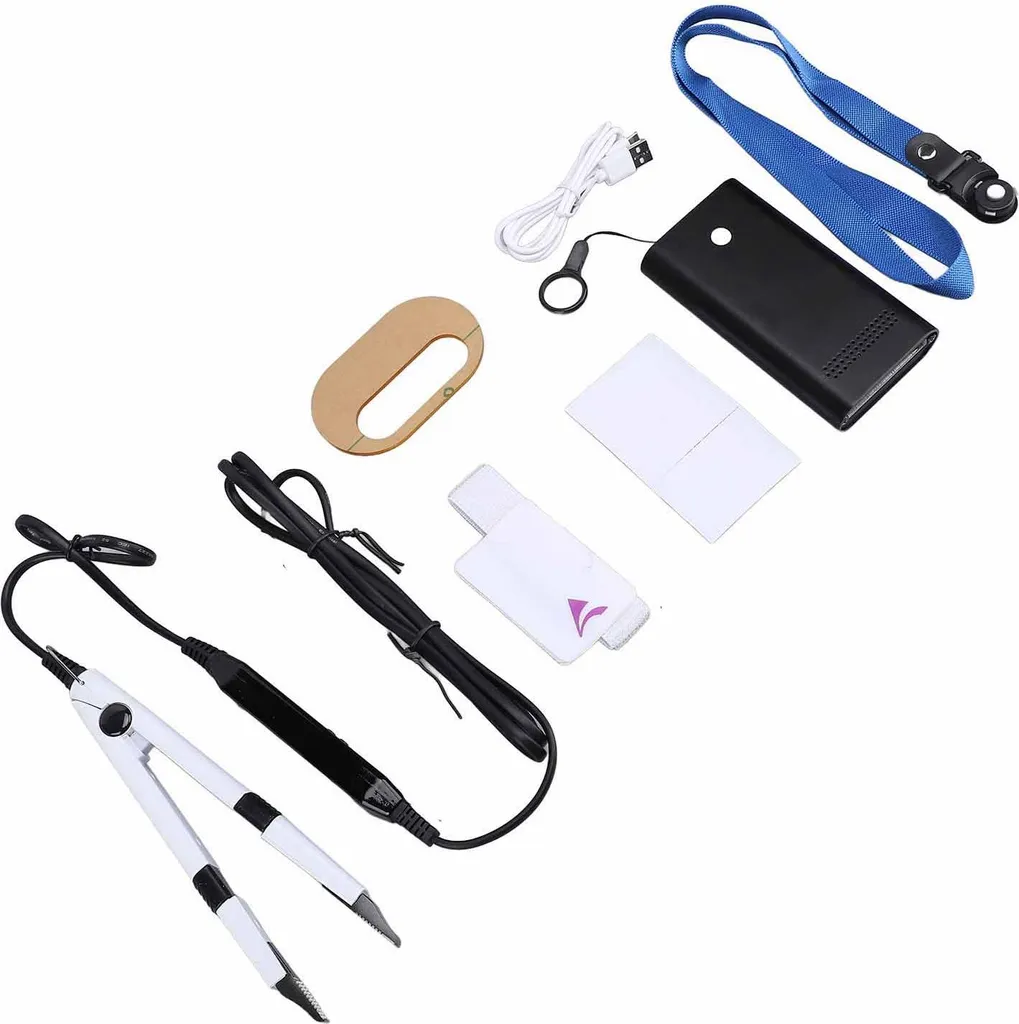 Colleuse extensions cheveux UV portable 10W pour pose mèche à mèche EU