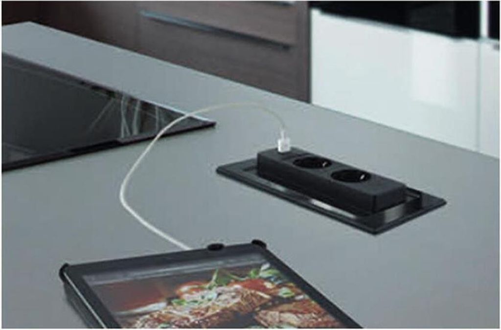 Evoline Backflip, Edelstahl 2-Fach Steckdose 417515 Produktbild 47