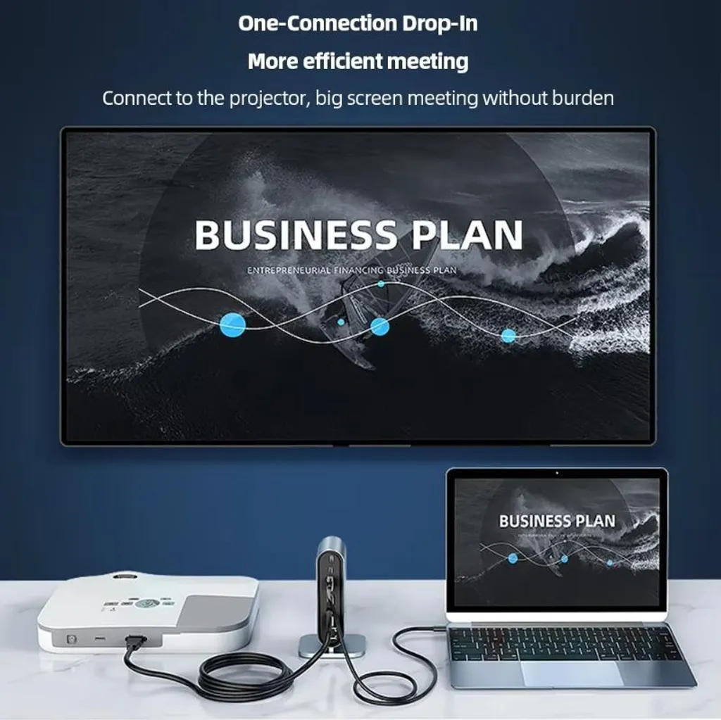 Hub USB-C 12 ports avec sortie HDMI 4K pour MacBook et PC de Bureau Pro