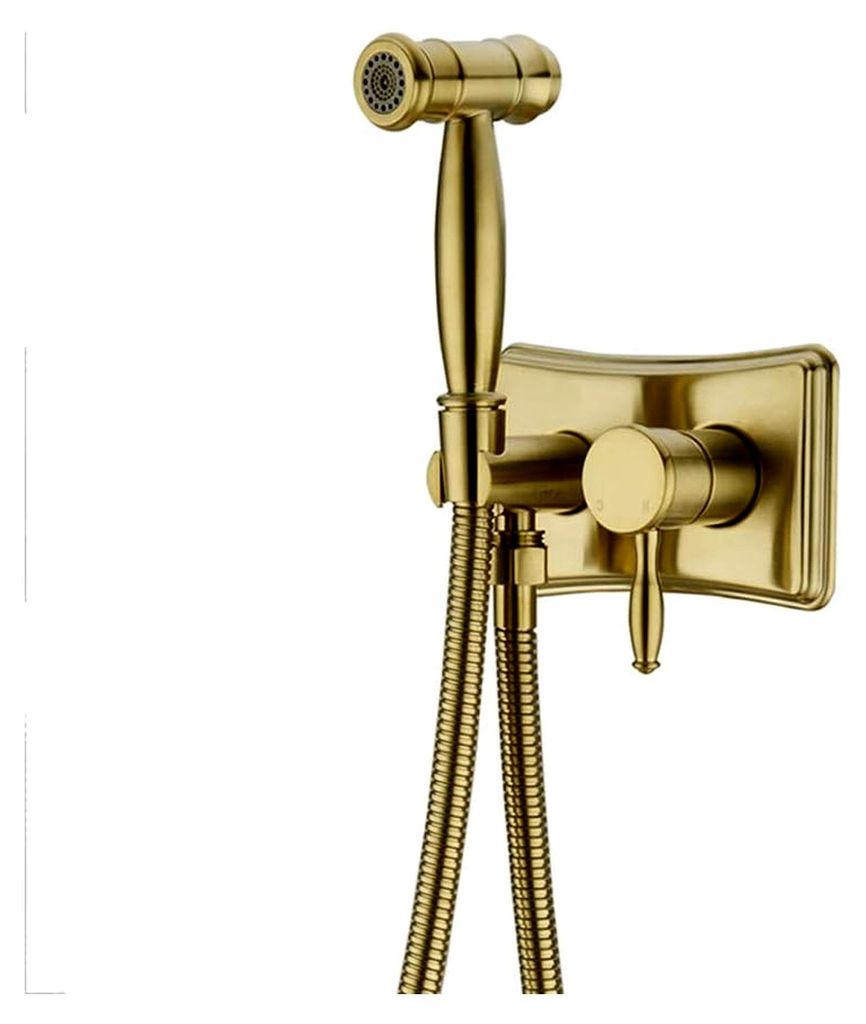 Bidet-Sprühgerät mit Kalt- und Warmwasser, Messing, tragbar, Tuch, Windelwaschanlage, Duschsprüher-Set, Wandmontage, Badezimmer, Dusche, Bidetha...