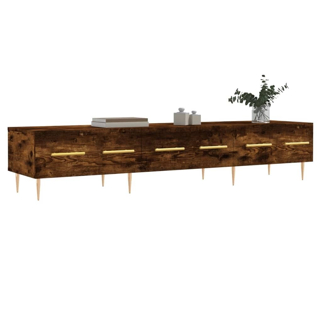 "Winterschlussverkauf "TV-Schrank Industriestil - CLORIS - Fernsehenschrank - Räuchereiche 150x36x30 cm Holzwerkstoff - DEMöbel2289359