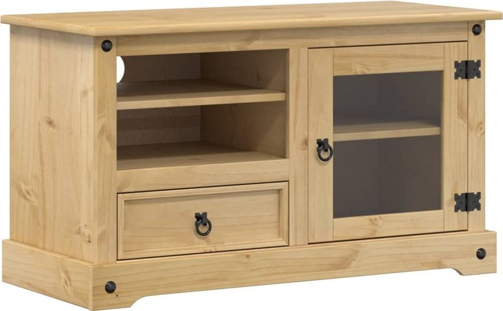 "Winter Sale"TV-Schrank Corona 100x45x58 cm Massivholz Kiefer - TV-Schränke - clorisNeu6378775