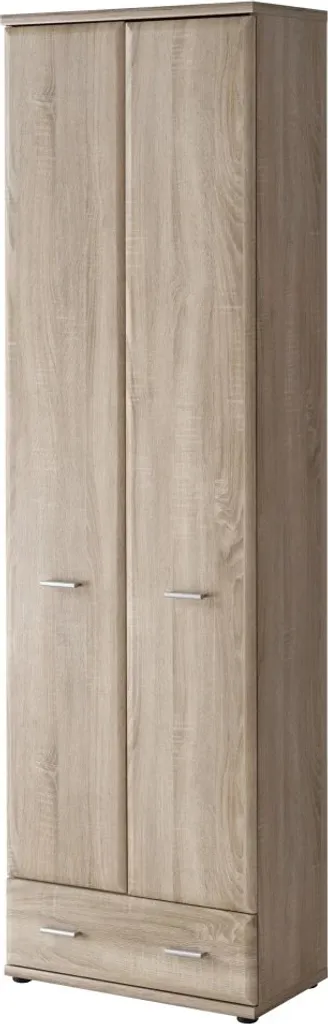 Armoire de chambre ARINA en bois clair chêne sonoma large de 60cm