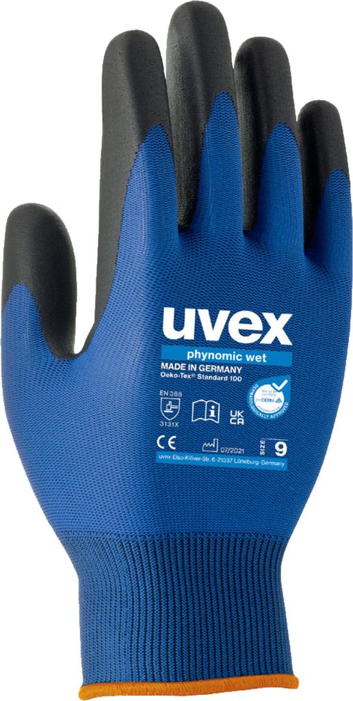 uvex Arbeitshandschuh phynomic wet 6006009 Gr.9 1Paar Produktbild 