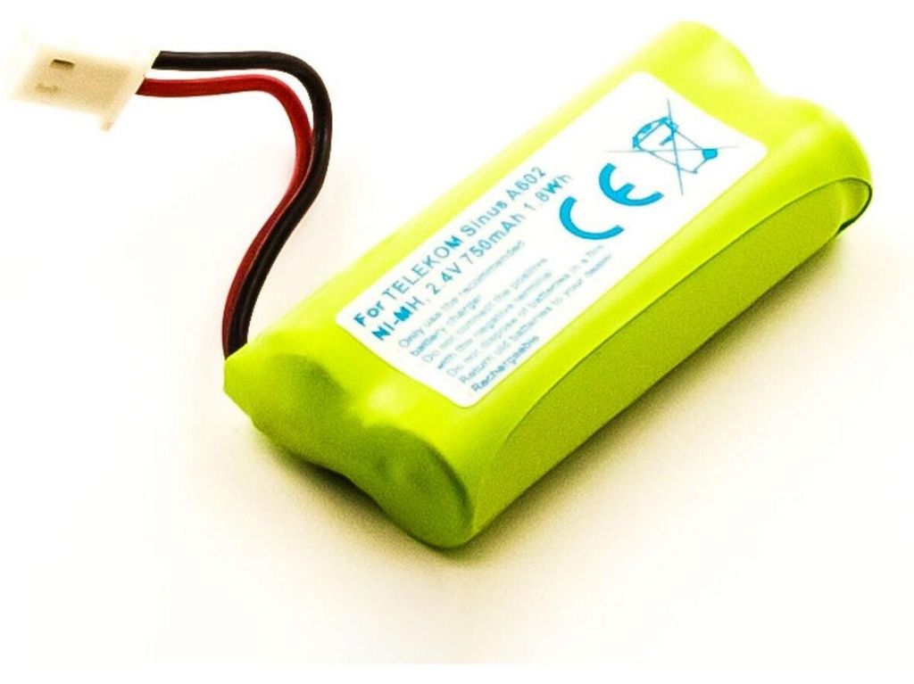 Akku für Telekom BABYCARE 7 NiMH 2,4 Volt 700 mAh grün. Produktbild 