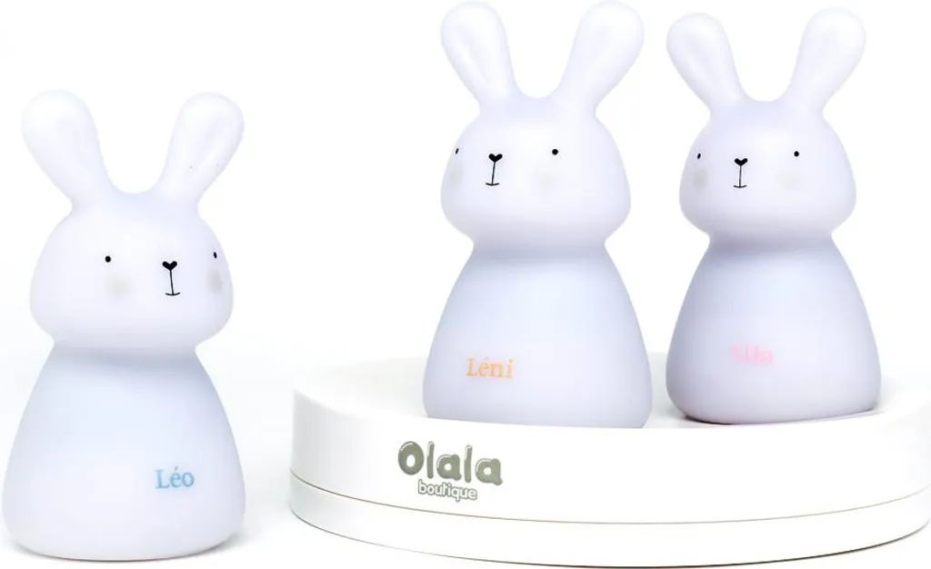 Veilleuse Induction sans Fil Olala Bunnies - Lot de 3 Lampes LED Design