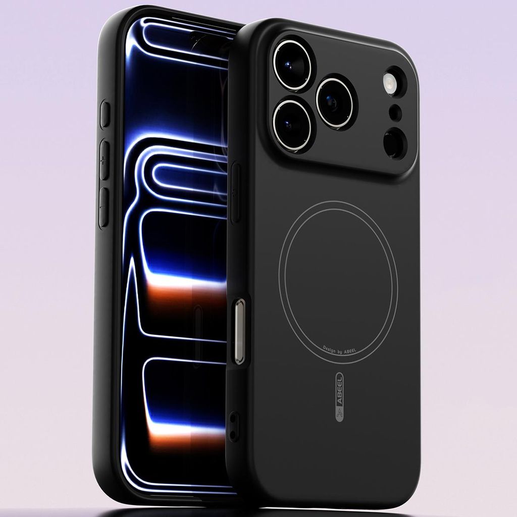 Magnetische Handyhülle für iPhone 17 Pro, MagSafe kompatible, Flüssig Silikon Stoßfest Kratzfest Hülle Schwarz