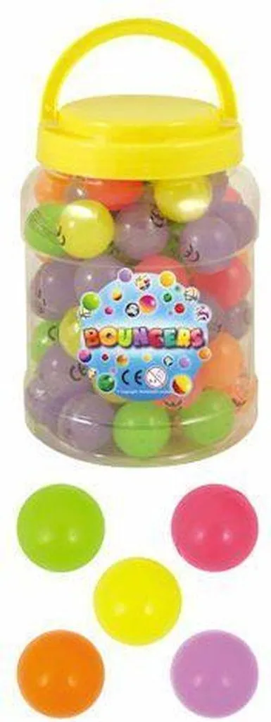 Balle Rebondissante Lumineuse Ø 3,3 cm Haute Résistance - Pack de 72