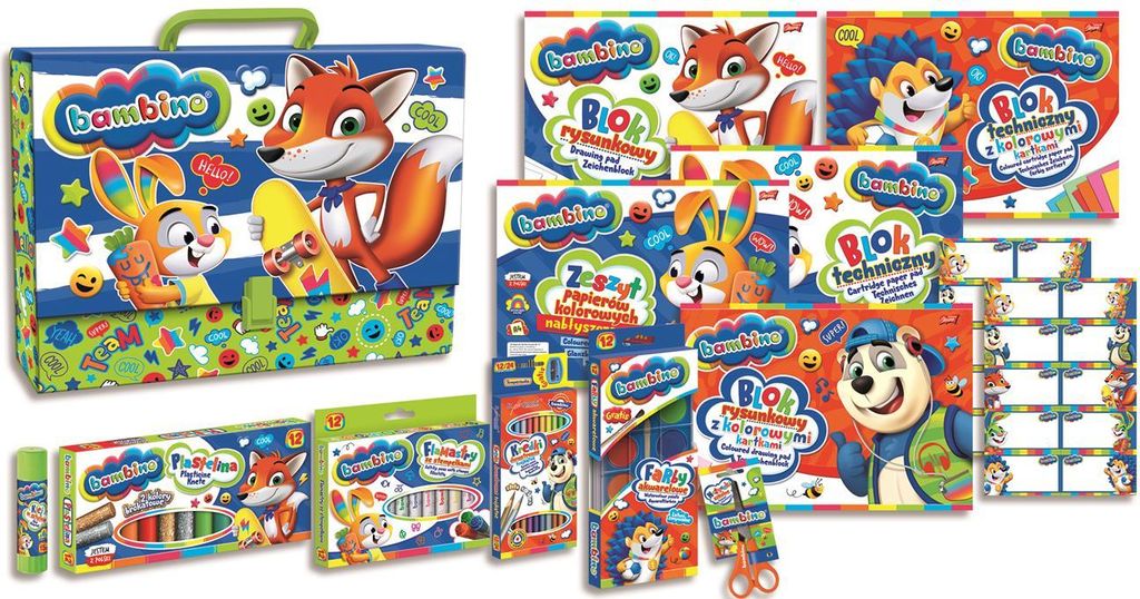 BAMBINO Kleine Künstler-Kunstset-Aktentasche