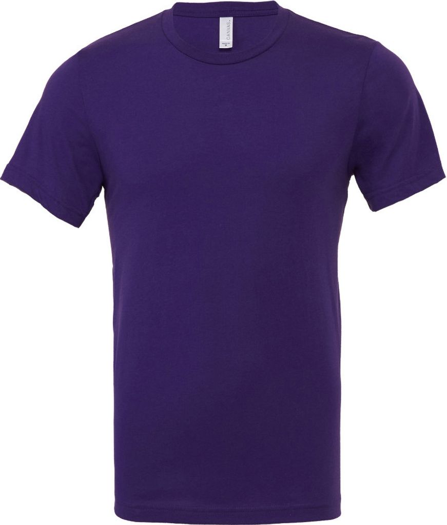 Canvas Uni Jersey T-Shirt, Kurzarm BC163 (2XL) (Team Lila)
