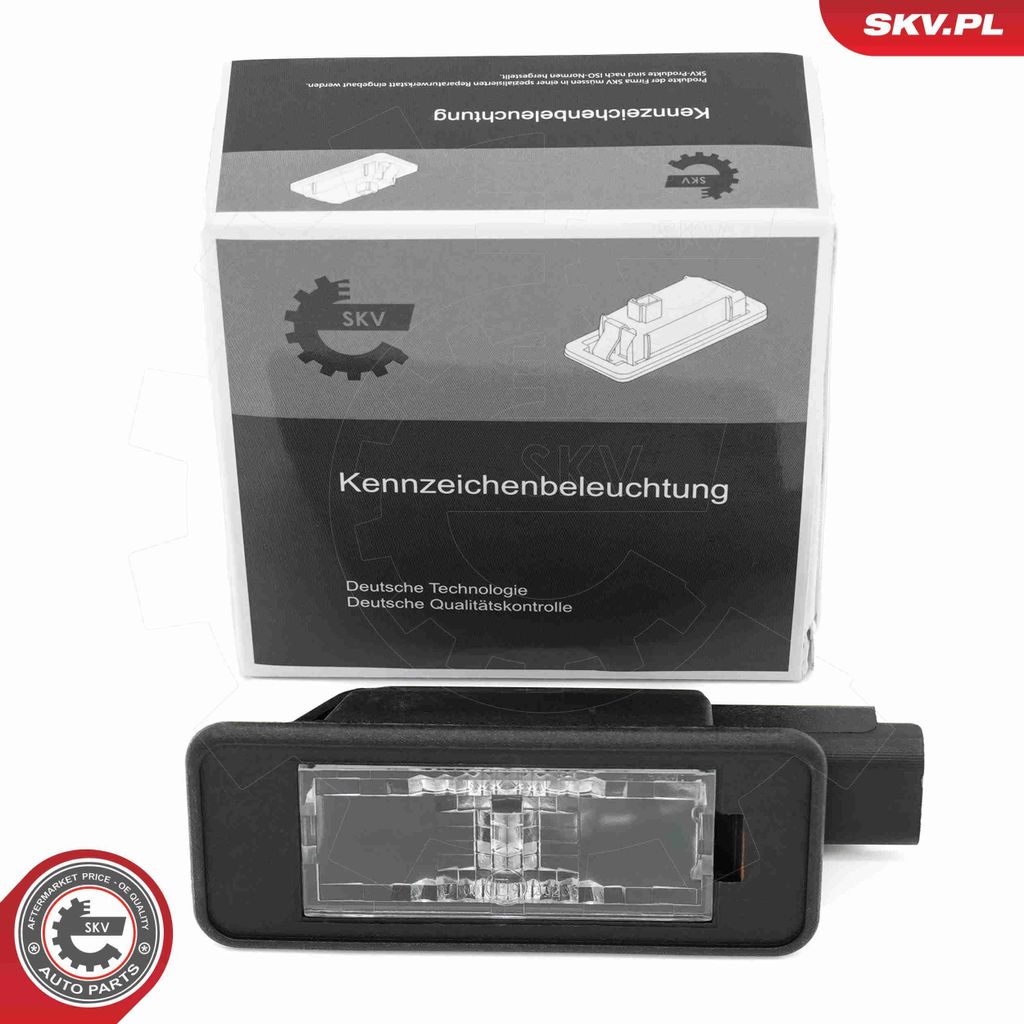 ESEN SKV 72SKV032 Kennzeichenbeleuchtung Rechts Links passend für PEUGEOT 2008 Kombi (CU)