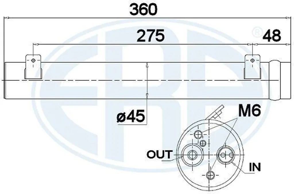 Sécheur de climatisation ERA 668030 pour Classe A W169