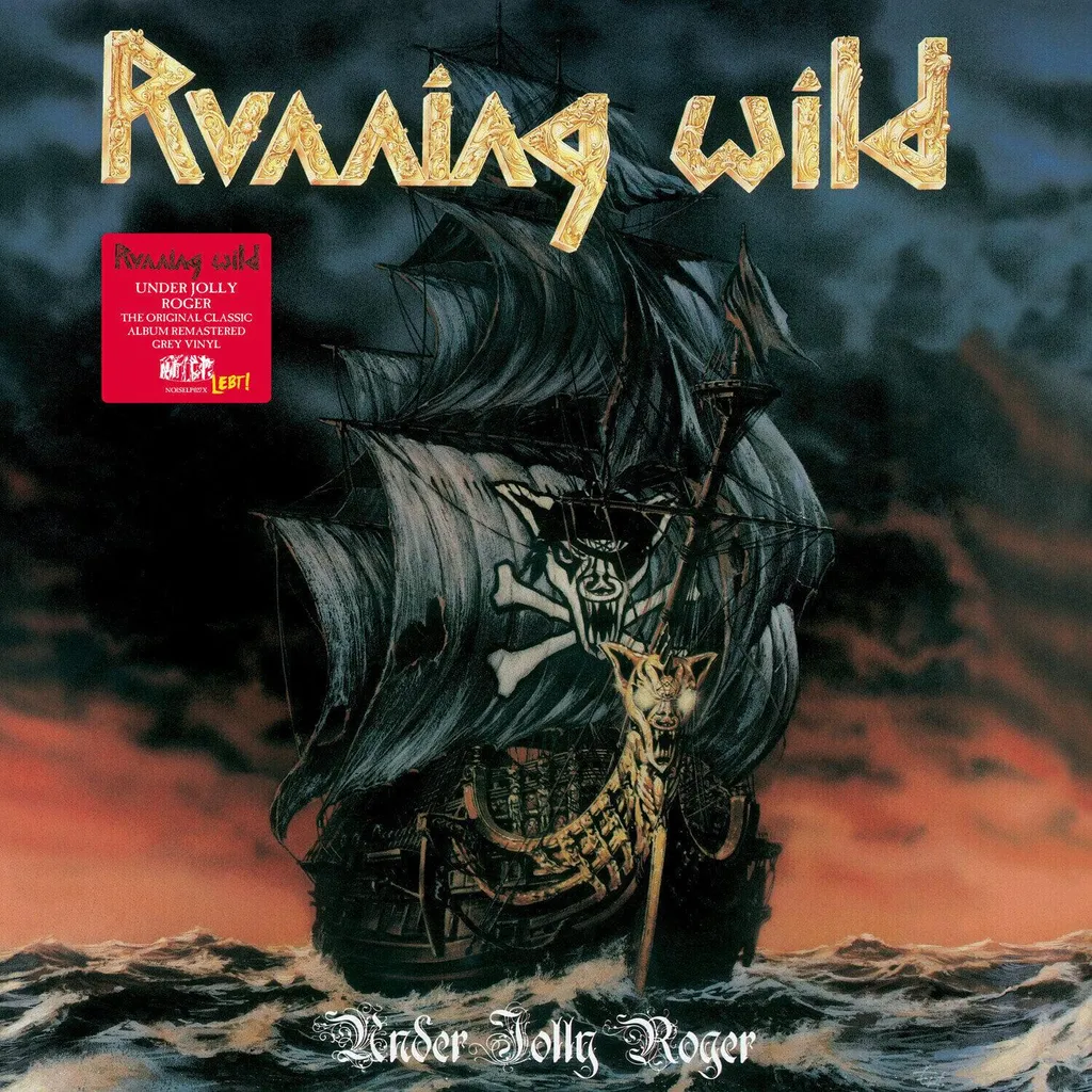 Vinyle Running Wild Under Jolly Roger pour Collectionneurs Disque Gris LP Neuf