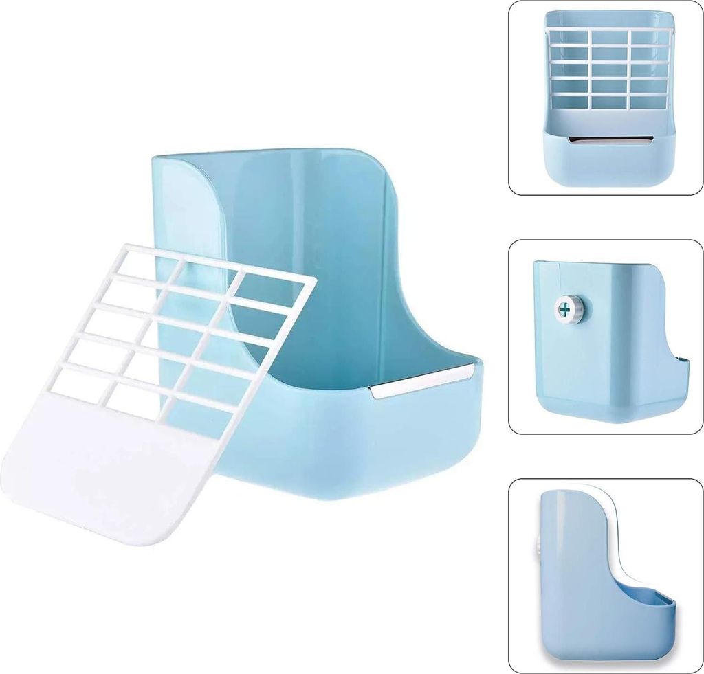 Heu-Futterstation für Kaninchen 1 DEau Kleintierspender für weniger Abfall - Geeignet für Kaninchen, Truthahn, Schwein, Chinchilla, Hamster und ...