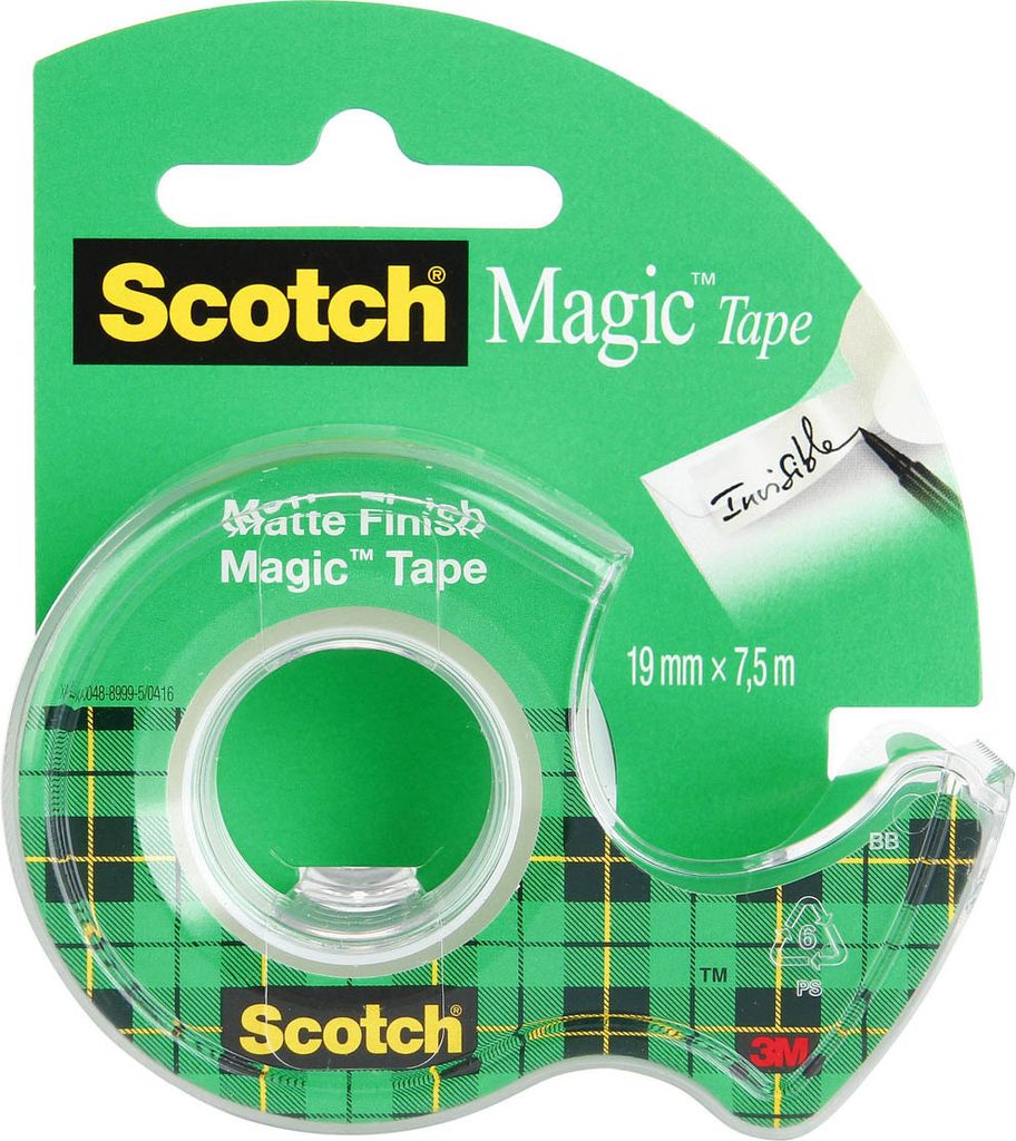 Scotch Magic Klebeband mit Abwickler - 19 mm x 7,5 m