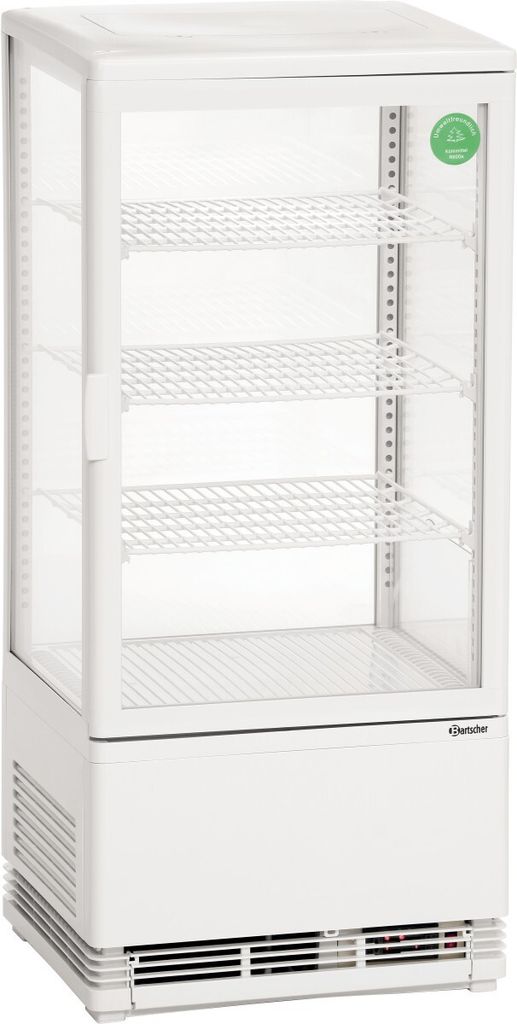 Bartscher Mini-Kühlvitrine 78L, weiß, LxBxH: 3,8x4,25x9,6 cm; 700578G