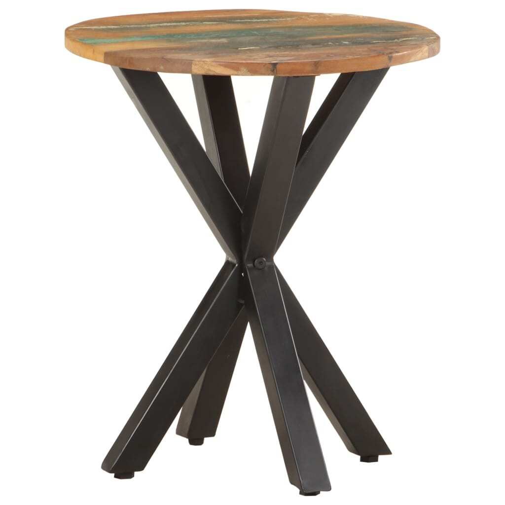 The Living Store Beistelltisch 48x48x56 cm Altholz Massiv