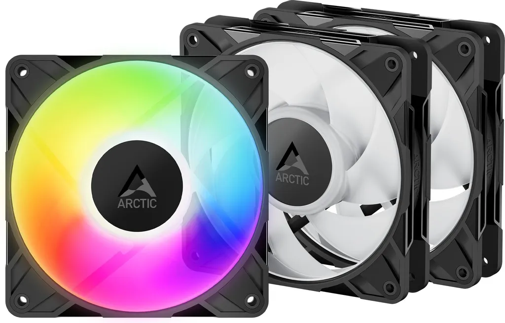Kit 3 Ventole Arctic P12 Pro A-RGB: Luce e Potenza per il tuo PC Gaming - 1