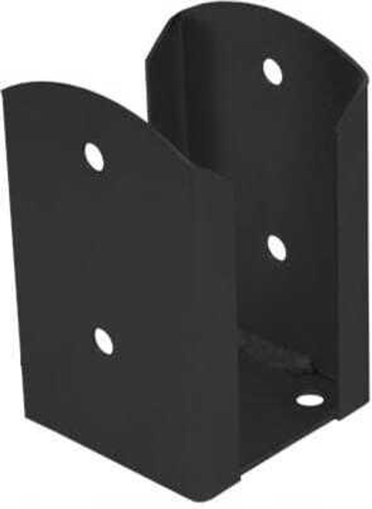 Base del montante avvitabile 91x150x2,0 mm nero Immagine del prodotto 