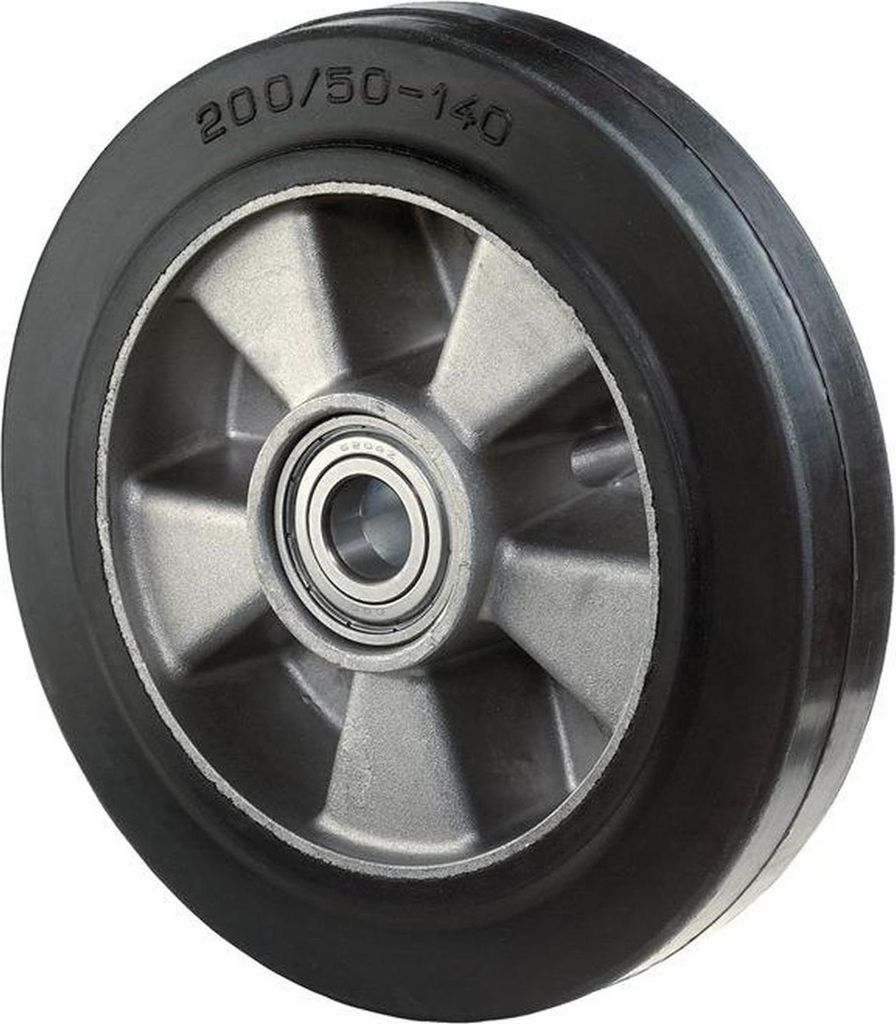 BS Rollen Rad zu N100 Durchmesser 100mm Tragfähigkeit 150kg Elastic-Vollgummireifen Radbreite 40mm - B80.100