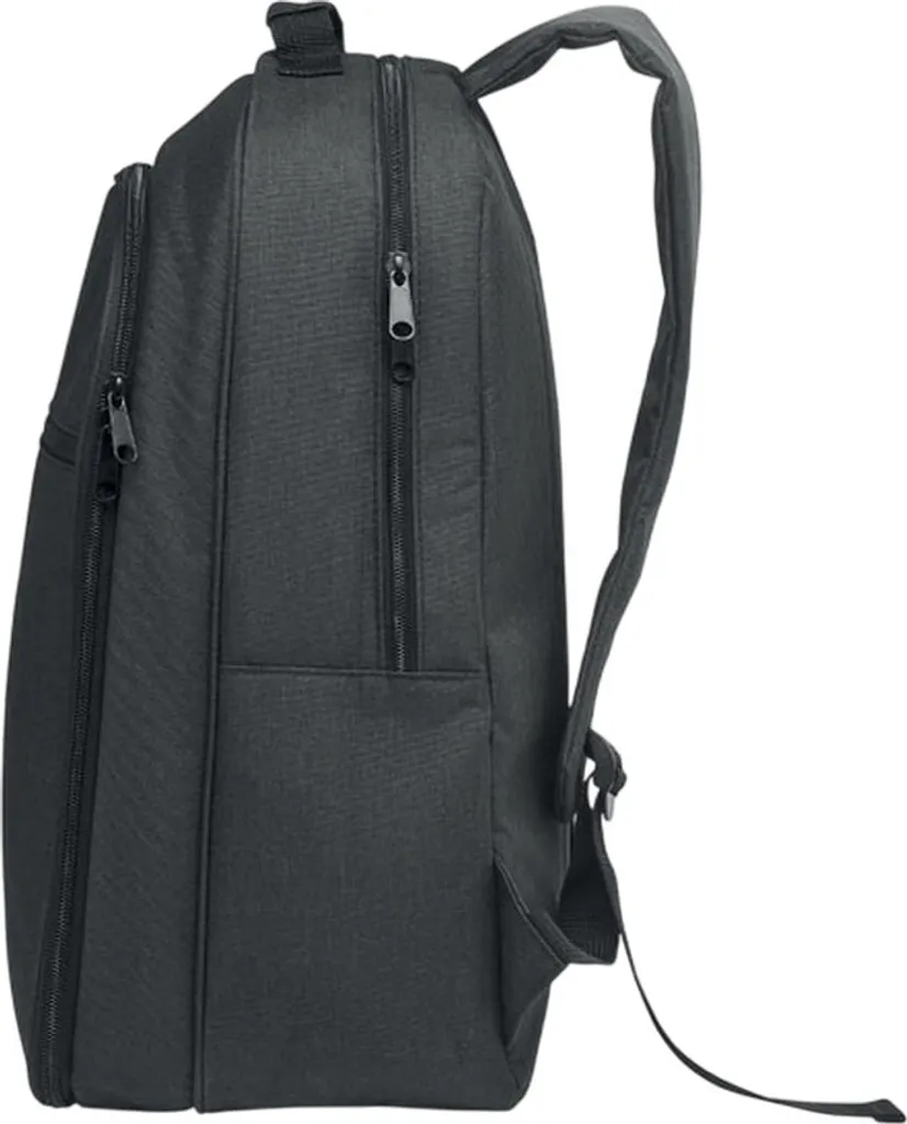 Sac à dos pique-nique isotherme noir rPET idéal pour randonnée et plage - 3