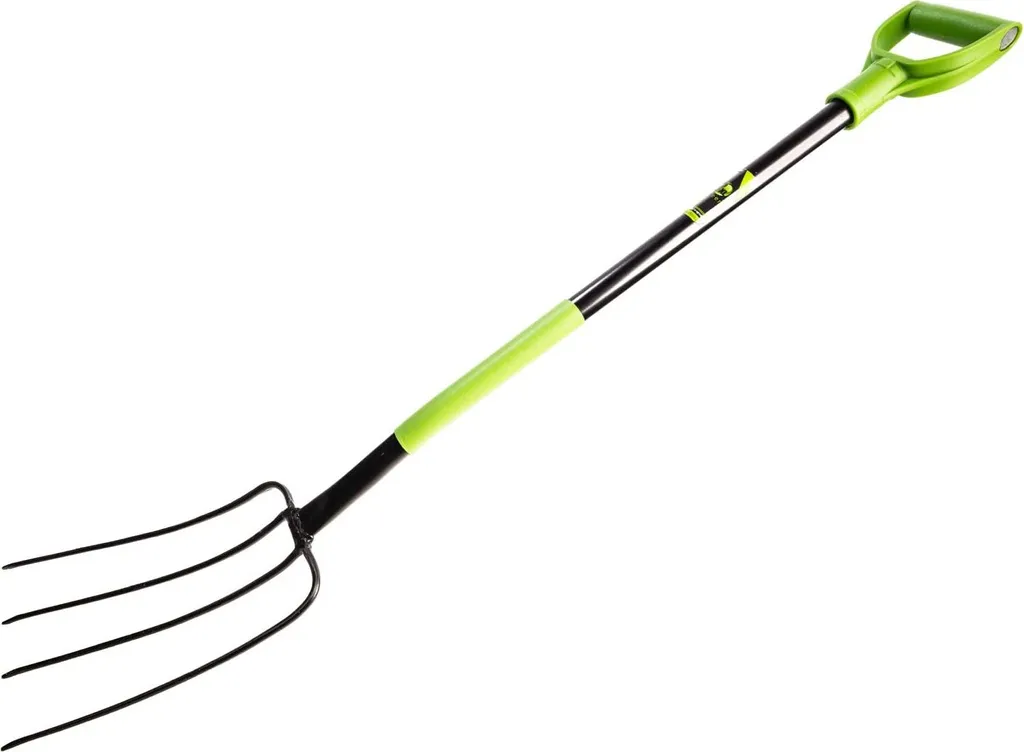 KOTARBAU Fourche à fumier 4 dents 150cm avec manche métallique robuste