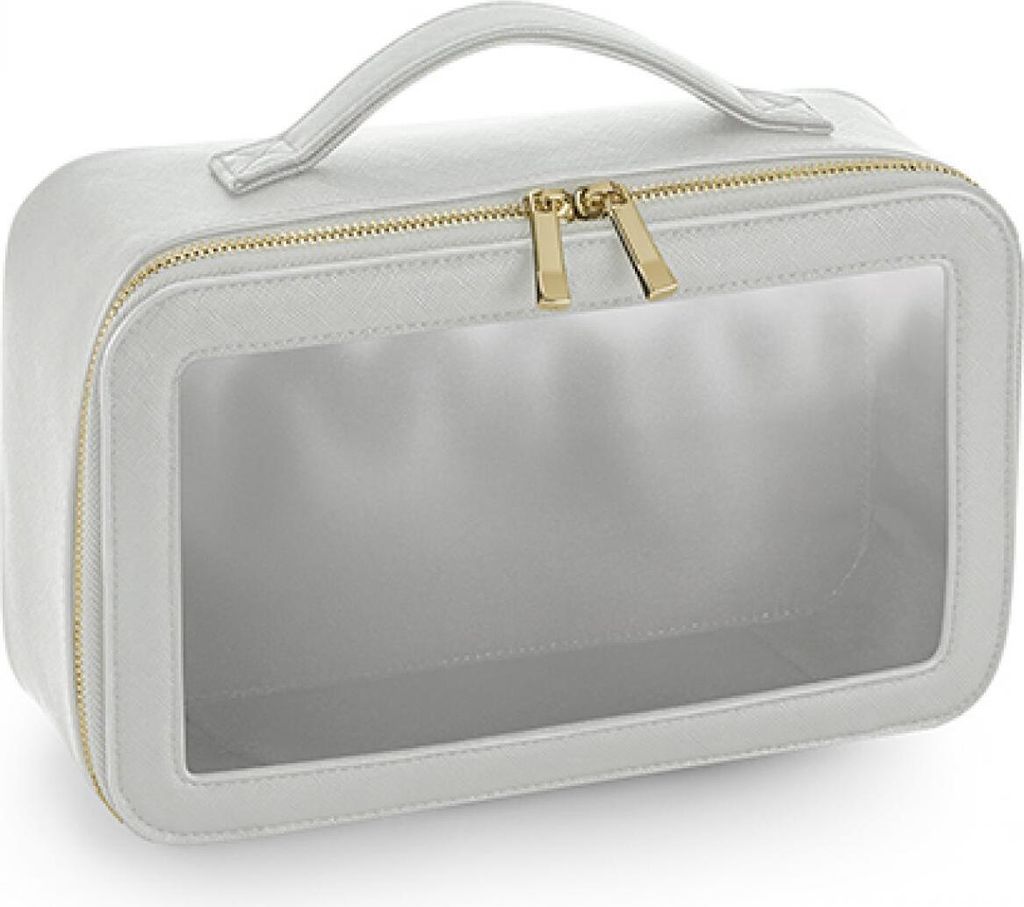 BagBase BG764 | Boutique Clear Window Travel Case 26x16x9 cm - Farbe: Soft Grey - Größe: 26 x 16 x 9 cm