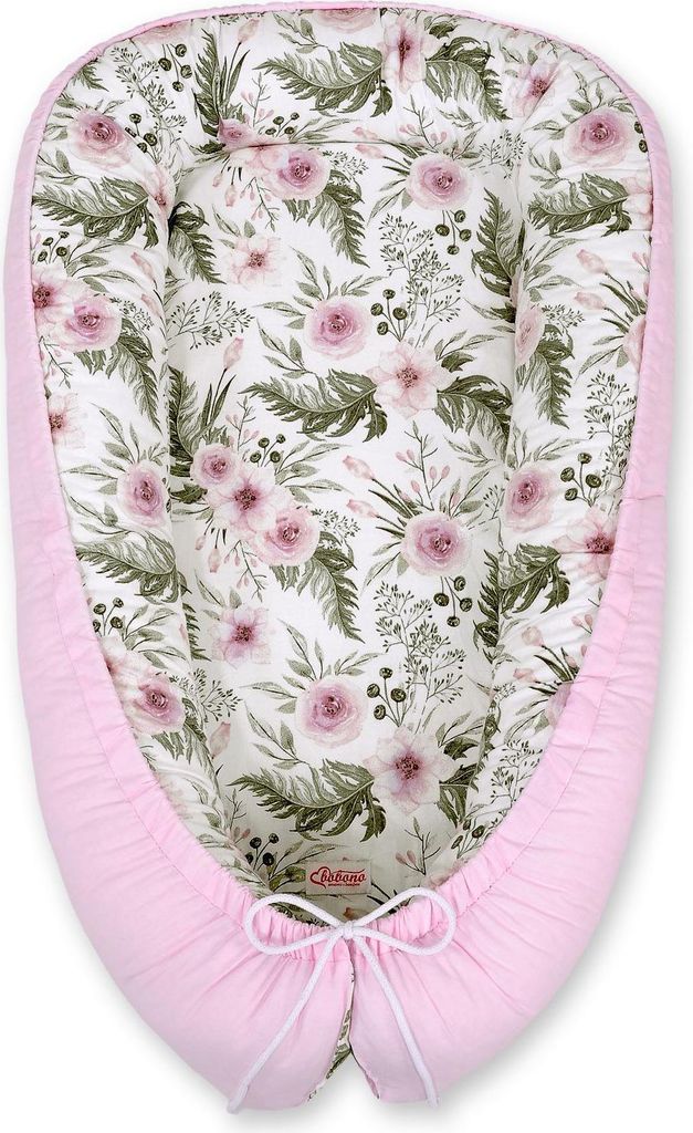 My Sweet Baby Kokon für Säuglinge Premium rosa 95x55 cm mit Okotex-er Füllung und doppelseitigem Design in Traget