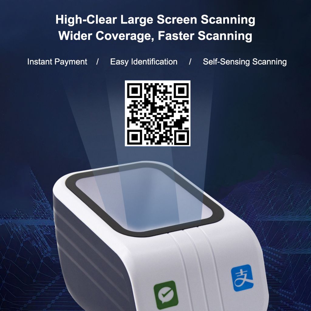 QR-Desktop-Barcodescanner, automatischer Sensor, Produktbild 8