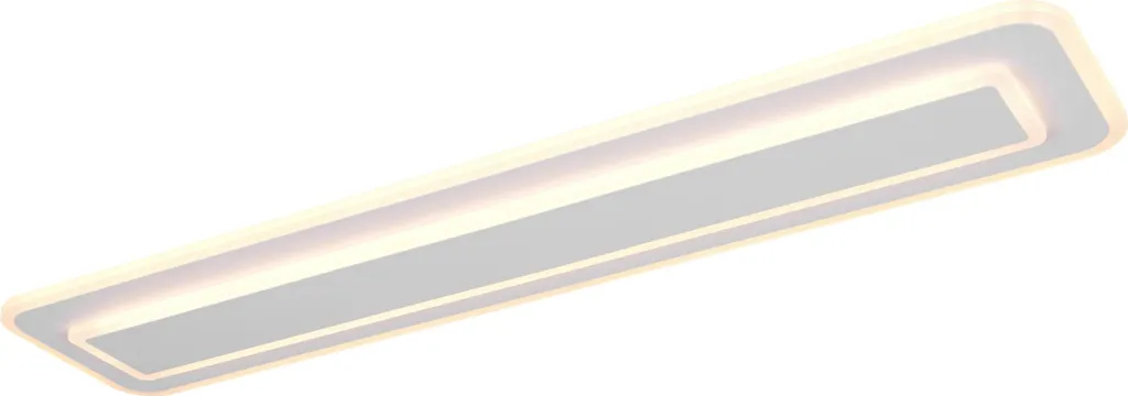 Grand Luminaire de Plafond LED Riva BHT Blanc 90cm Style Contemporain