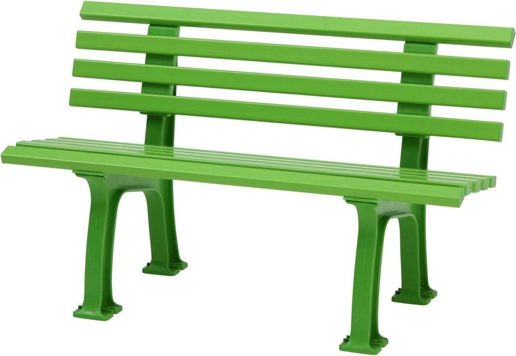 Gartenbank Antigua | 2-Sitzer | Apfelgrün | HxBxT 74x120x54cm | Witterungs- & UV-beständiger Kunststoff | Parkbank Sitzbank Außenbereich Garten ...
