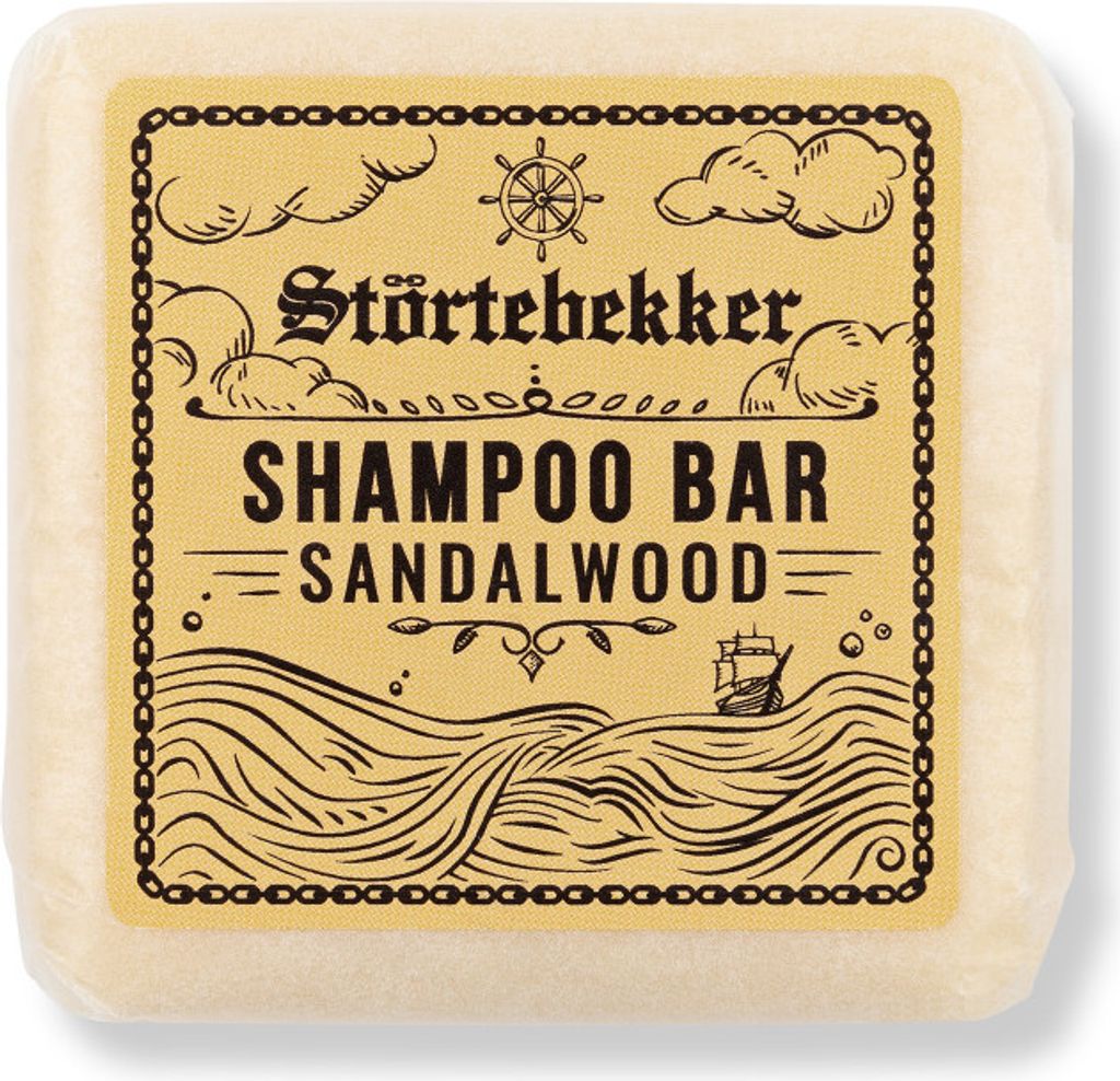 Störtebekker Festes Shampoo Sandelholz - Handgefertigtes, veganes Shampoo für Herren & Damen - Wohlduftende Duschpflege für Haut und Haar