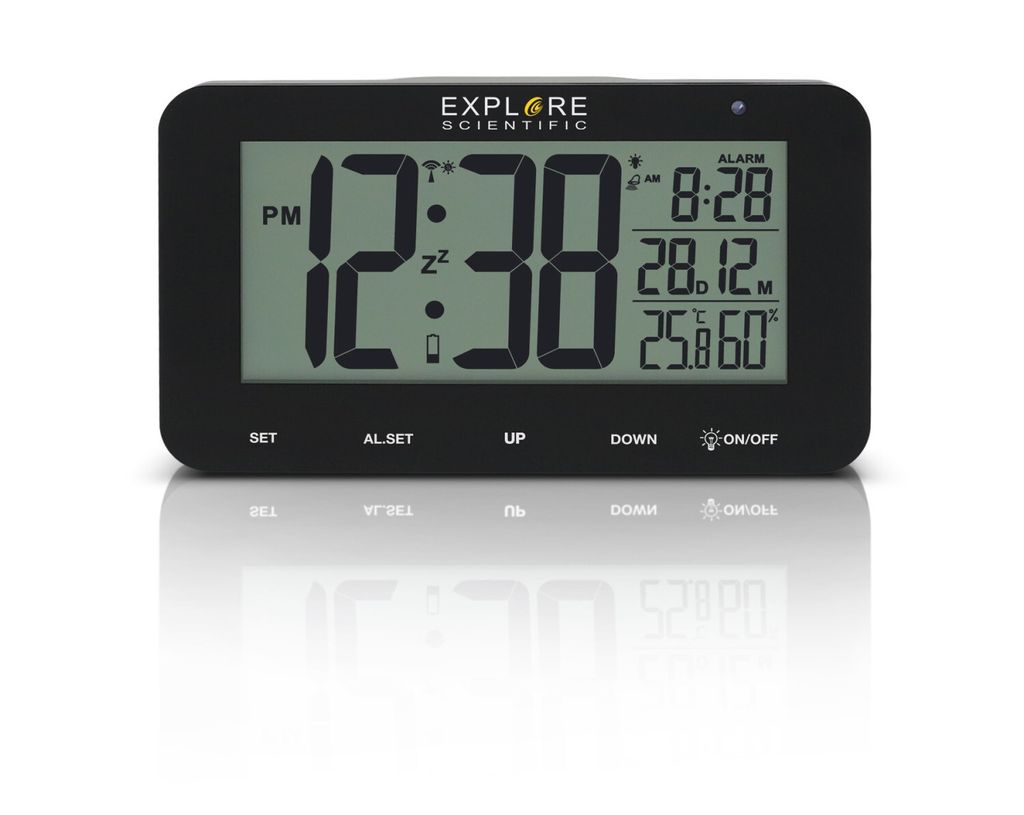 Explore Scientific RDC1004BLK Wecker Digitaler Wecker Schwarz