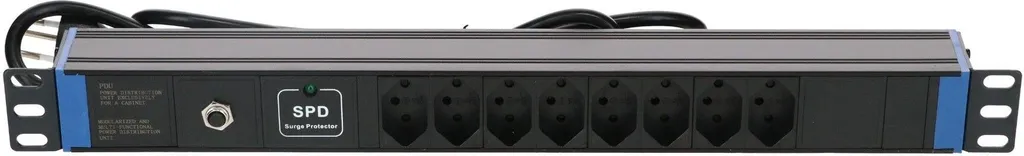 Multiprise suisse 19 pouces DSIT protection parafoudre PDU