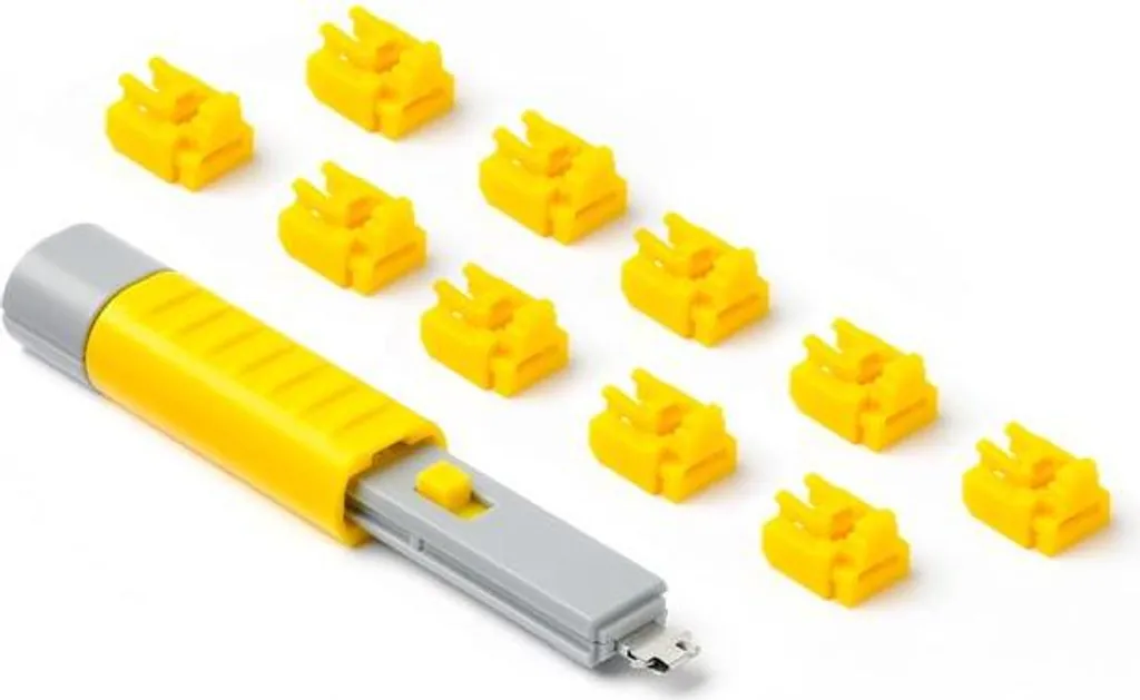 Bloqueur de Port RJ45 Jaune SmartKeeper : Évitez les Intrusions x10