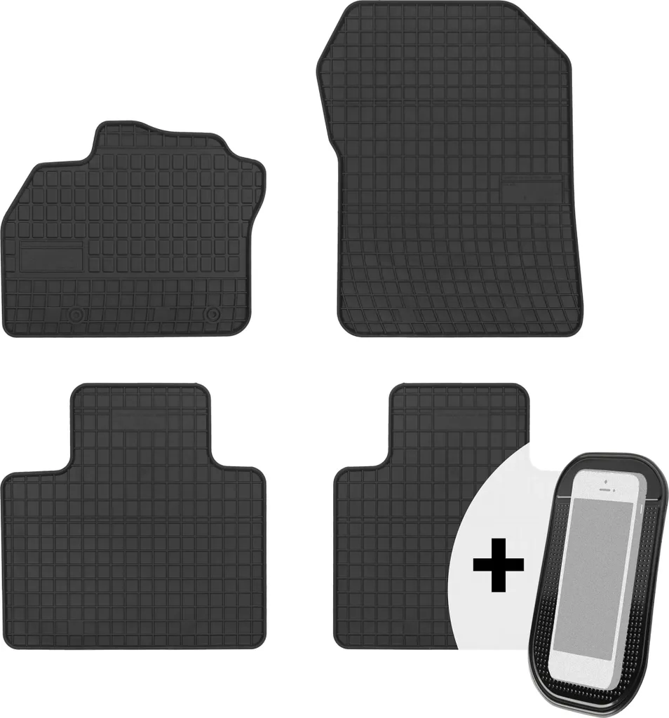 Tappetini in Gomma Renault Zoe 2012-2019: Protezione Su Misura Set 4 Pezzi