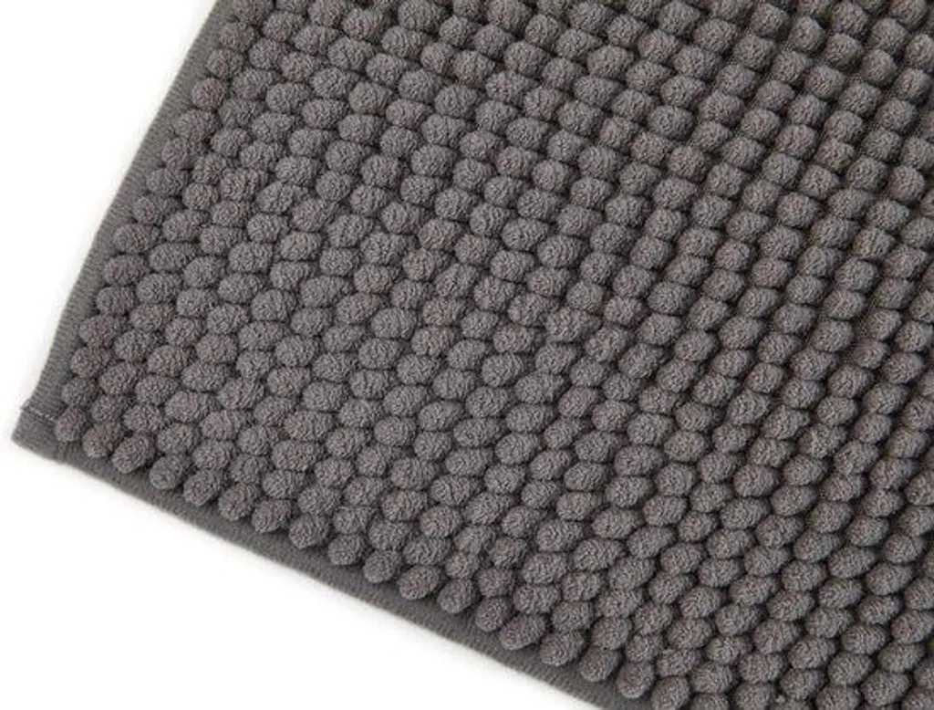 Tapis de douche antidérapant gris 40x60 cm - Ultra absorbant et chic