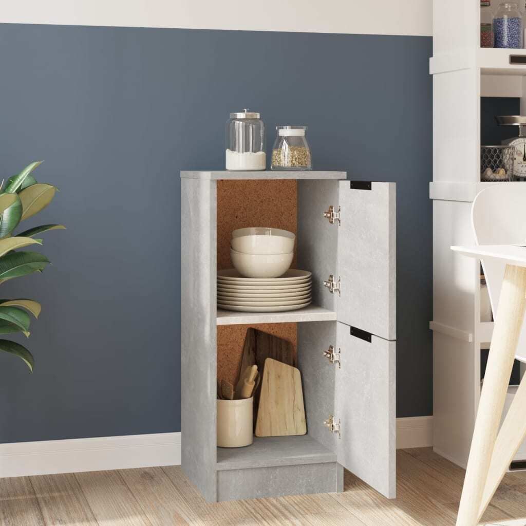 "Winterschlussverkauf "Sideboard - praktischem Design - Wohnzimmerschrank - Kommde für Flur - Betongrau 30x30x70 cm Holzwerkstoff NeuMöbel 9313916