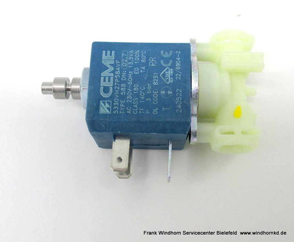 DeLonghi 5213218251 Magnetventil CEME 5330VN27P58AVF für Produktbild 