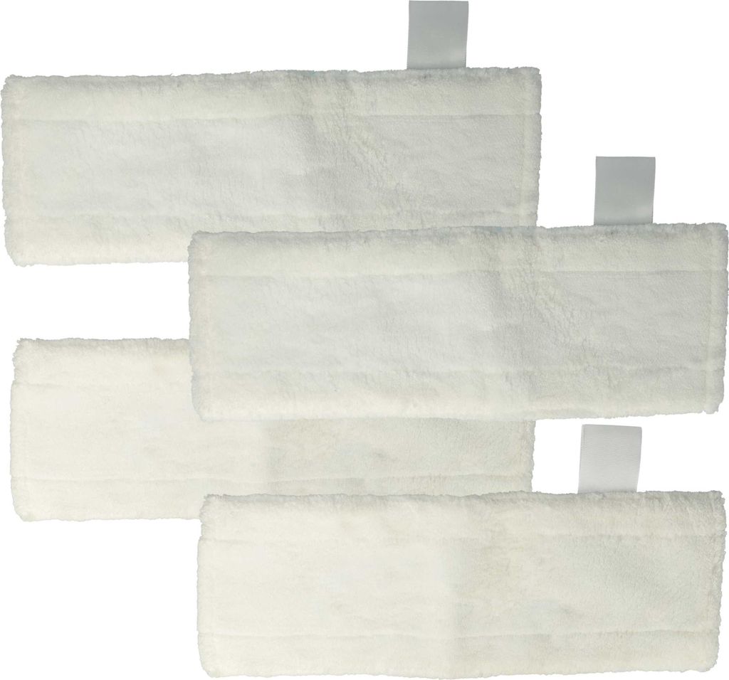 vhbw 4x Wischbezug kompatibel mit Kärcher SC 6.800 CB, SC 6.800, SI 4 EasyFix Iron, SC 6.800 C Dampfreiniger - Bodentuch 35 x 14 x 0,5cm