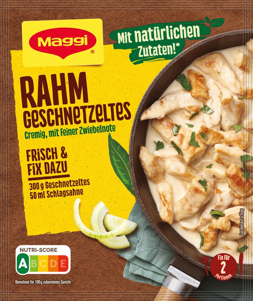 Maggi Fix Rahm Geschnetzeltes Wuerzmix cremig herzhaft klassisch 36 g