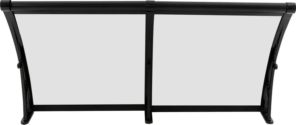 Protégez vos équipements de la pluie avec ce toit noir en aluminium durable