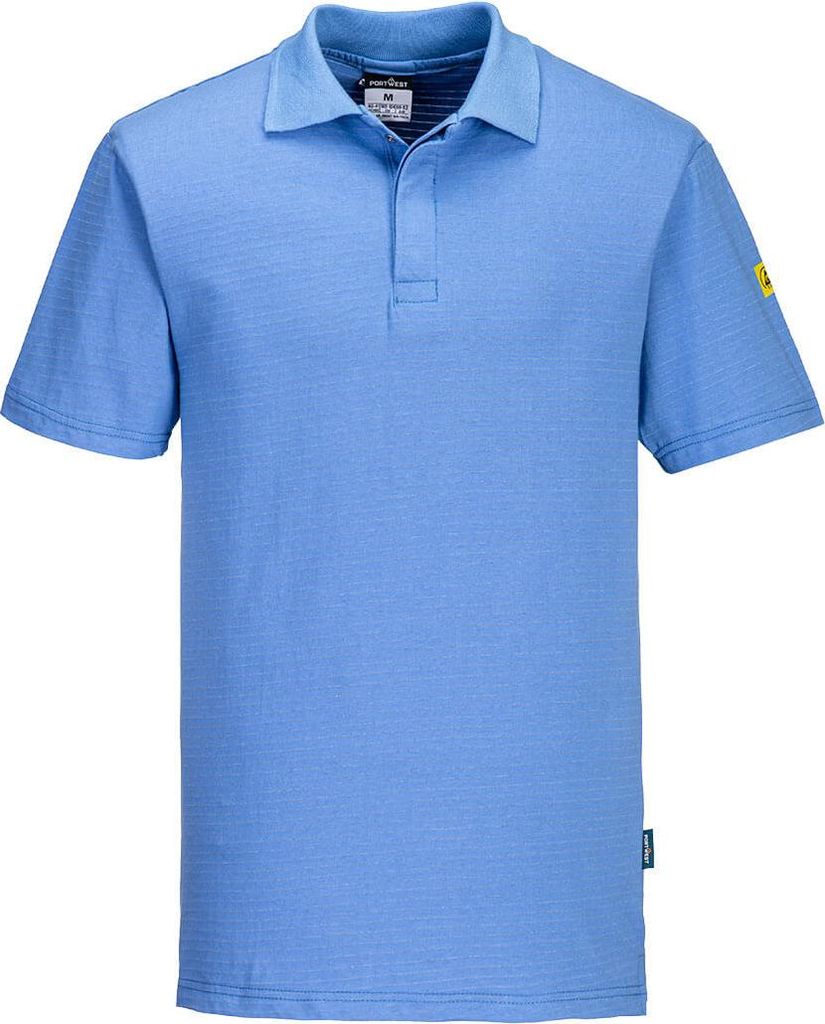 AS21 - Antistatisch poloshirt ESD - 3 kleuren - XS-3XL Productafbeelding 
