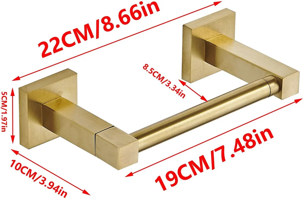 Supporto Carta Igienica Quadrato Acciaio Inox - Design Pivot Parete - 2