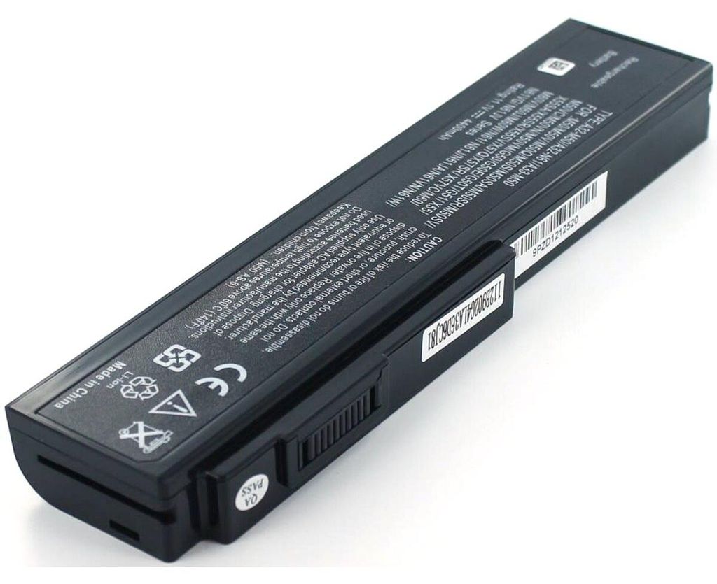 Akku für Asus N53SN Li-Ion 11,1 Volt 4400 mAh schwarz.
