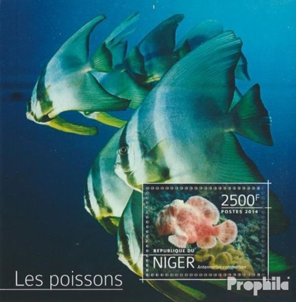 Briefmarken Niger 2014 Mi Block 380 (kompl. Ausg.) postfrisch Fische