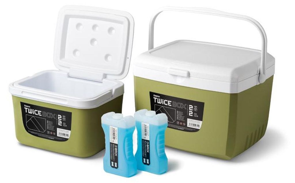 DELPHIN TwiceBOX, Kühlbox-Set mit Kühlakkus, 33x25x28,5cm, 2in1, 101005906