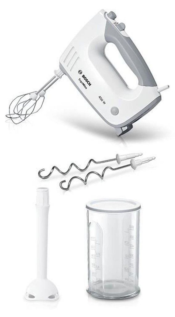 Batidora de mano Bosch MFQ36440 ErgoMixx, color blanco/gris Imagen del producto 