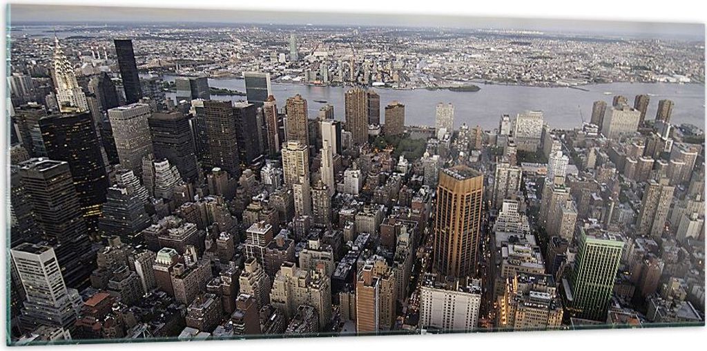 Bilder auf glas - Amerika wohnung architektur stadt - 120x50cm - Glasbilder - Wandbilder - Kunstdruck - Wanddekoration aus Glas - Glas Bilder - Wan...